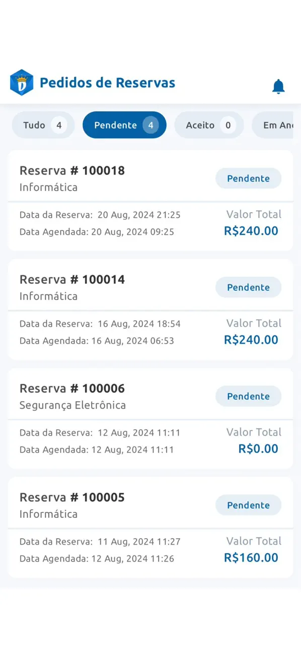 Screenshot #1 pour AppServiço Parceiros