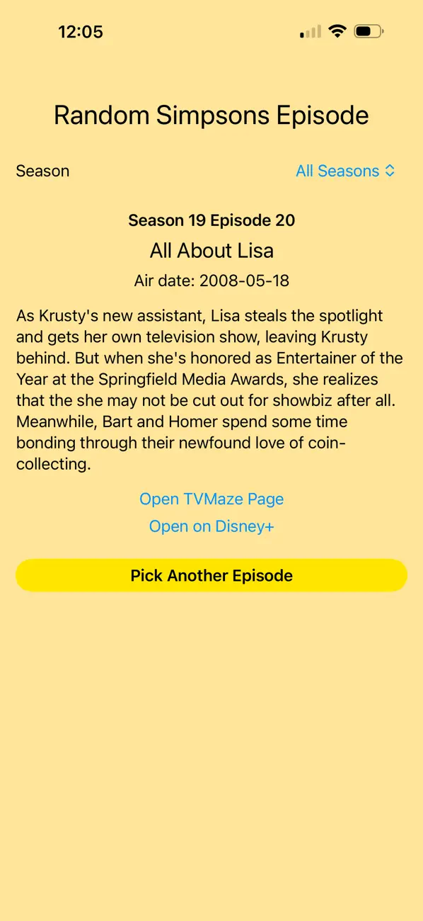 Screenshot #1 pour TS Episode Selector