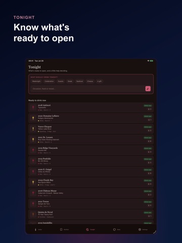 Wine Cellar: Bottle Tracker iPad screenshot