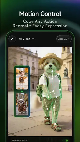 Captura de pantalla de Kling AI: AI Image&Video Maker en iPhone 8