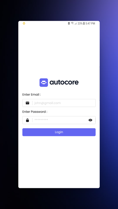 Autocore Partner Screenshot