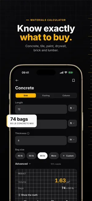 Mesura: Construction Calc screenshot 1