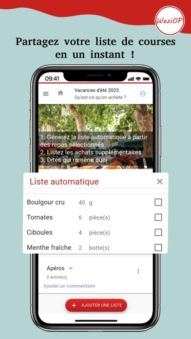 WeziOP: planifiez vos vacances Screenshot