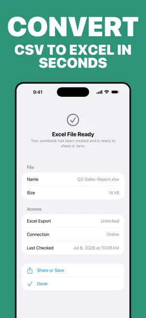 CSV to Excel: Spreadsheet Pro screenshot 1