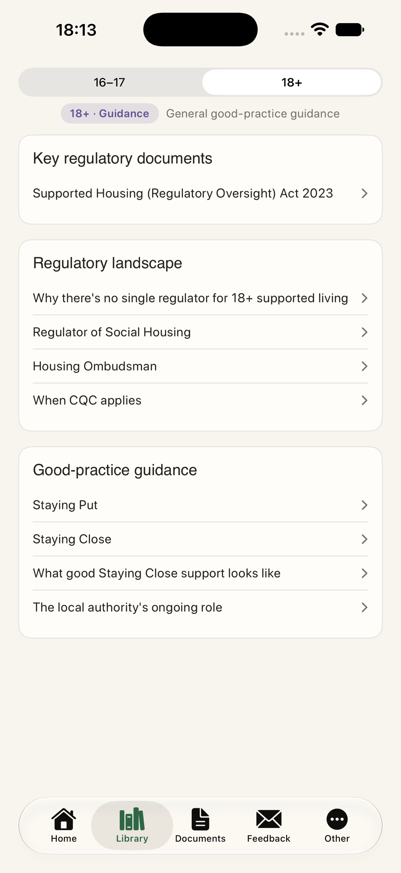 Screenshot 4 of Supported Living Care Standard