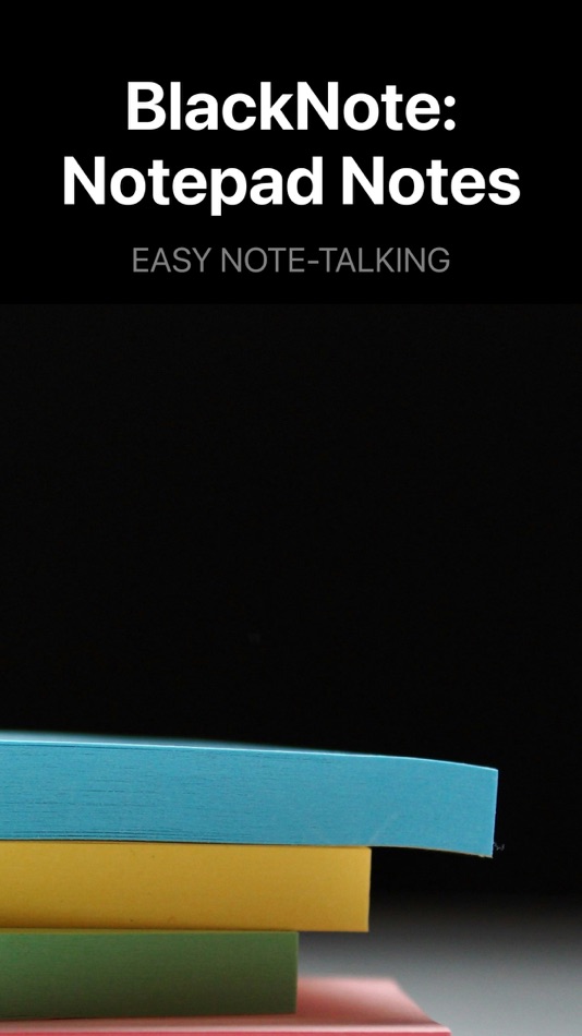 #1. BlackNote Notepad Notes (iOS) Podle: ZTECH ASIA