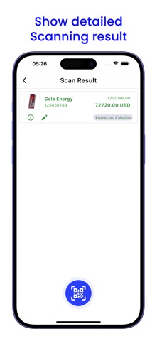 Supermarket QR Barcode Scanner iPhone screenshot