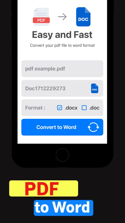Convert pdf to word editable - 1.3 - (iOS)