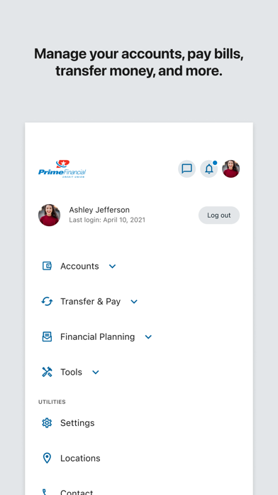 Prime Financial CU Mobile Screenshot