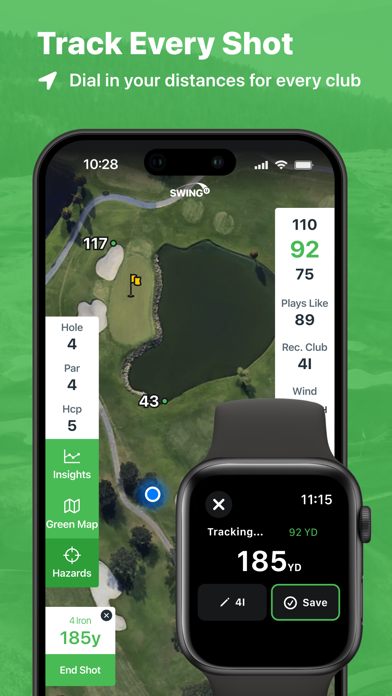 SwingU Golf GPS Range Finder Screenshot