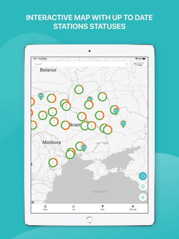 EVA Chargers iPad screenshot 7 - Navigation app