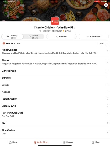 Cheeky Chicken Gorgie iPad screenshot