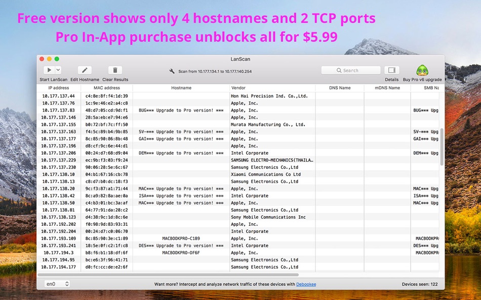 #1. LanScan for Business (macOS) By: iwaxx Sarl