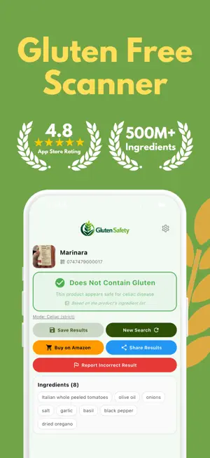 Gluten Free Scanner: Celiac screenshot 1
