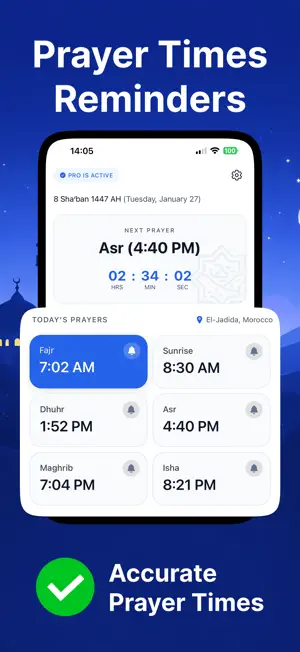 Athan: Prayer Times & Qibla screenshot 1