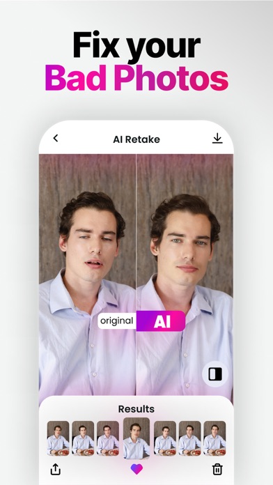 Retake AI: Face & Photo Editor Screenshot