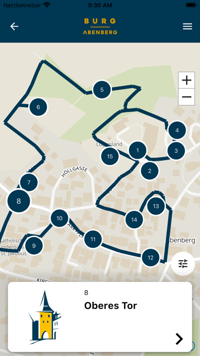 BurgAbenberg App Screenshot