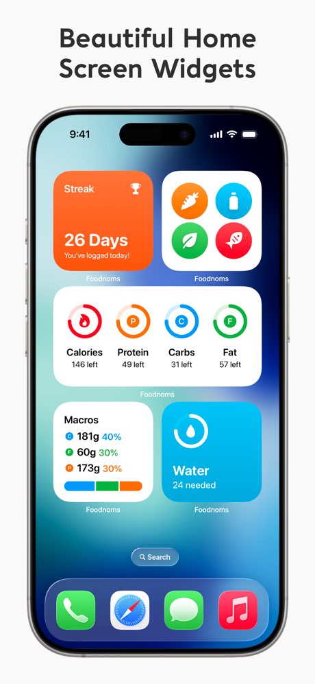 Nutrition Tracker: Foodnoms screenshot 5