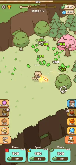 Idle Cat Gunner: Shooter RPG screenshot 4