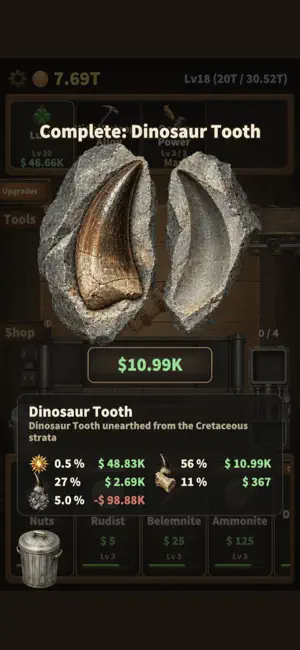 Geode Crack: Dino Fossil Dig screenshot 4