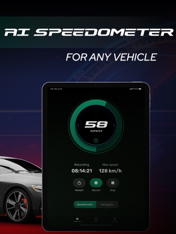 GPS Speedometer – MPH Tracker iPad screenshot