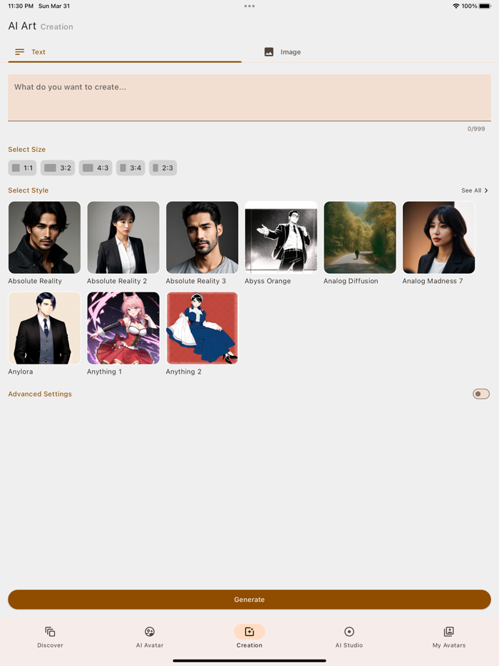 AI Art Trending Avatar Maker