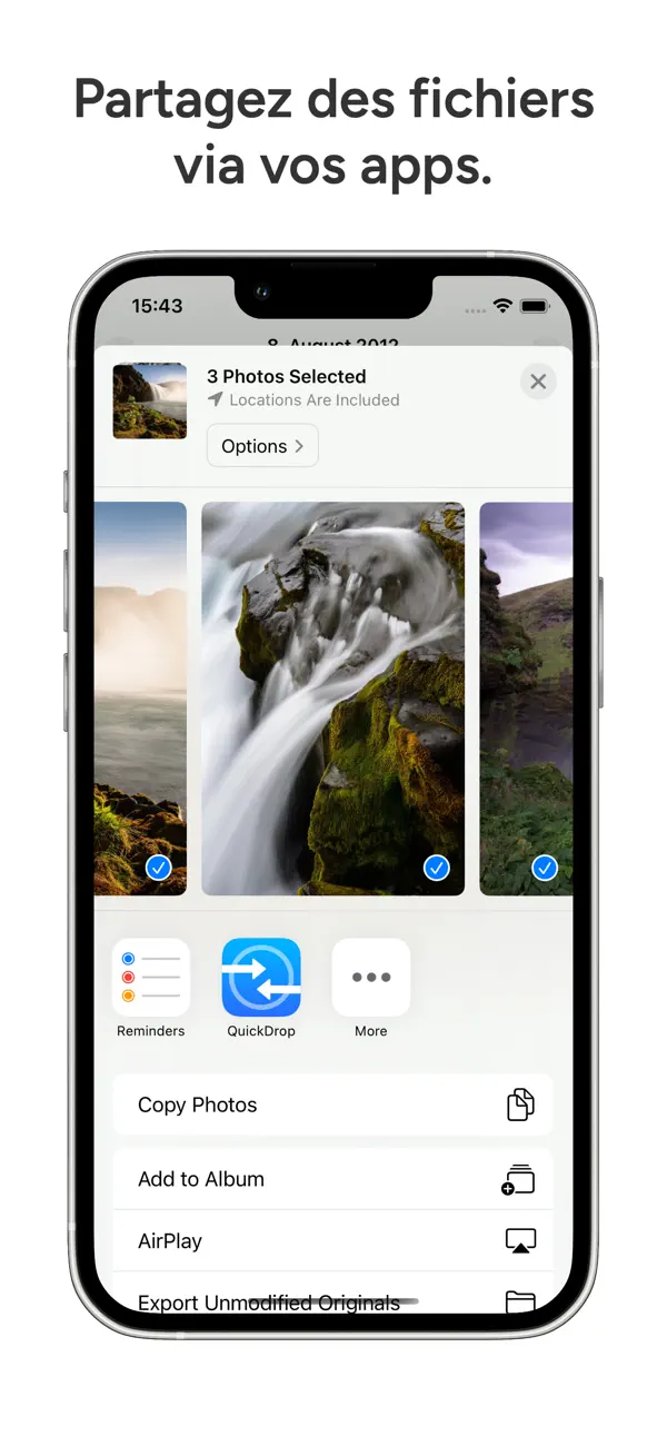 Screenshot #3 pour QuickDrop - Transfert Android