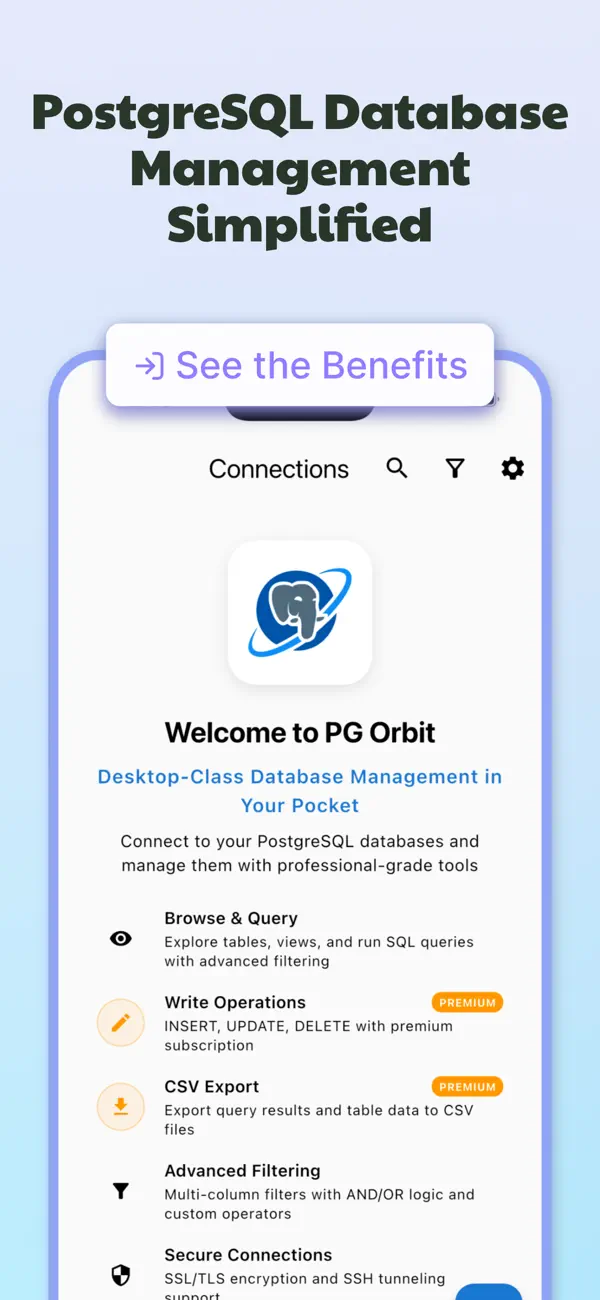 #1. PG Orbit - Postgres Client (iOS) От: Acrogenesis LLC