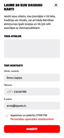 Star FM Latvija app screenshot 3