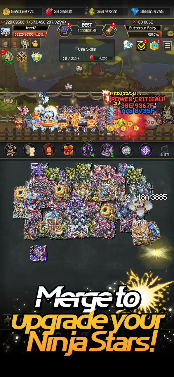 Merge Ninja Star 2 Hack screenshot 1 - iOS game interface