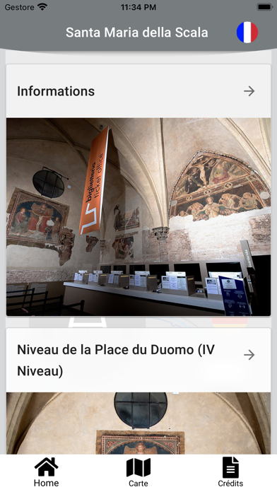 Siena SMS Audioguide Screenshot