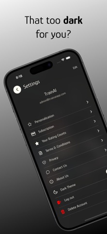 TrainAI-Workout & Meal Planner Screenshot 8 of 9