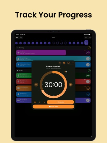 Grit: Daily Habit Tracker iPad screenshot