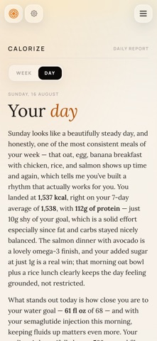Calorize: AI Calorie Tracker Screenshot 7 of 8