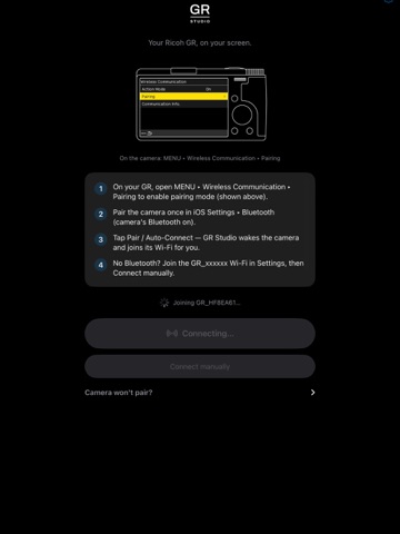 GR Studio iPad screenshot