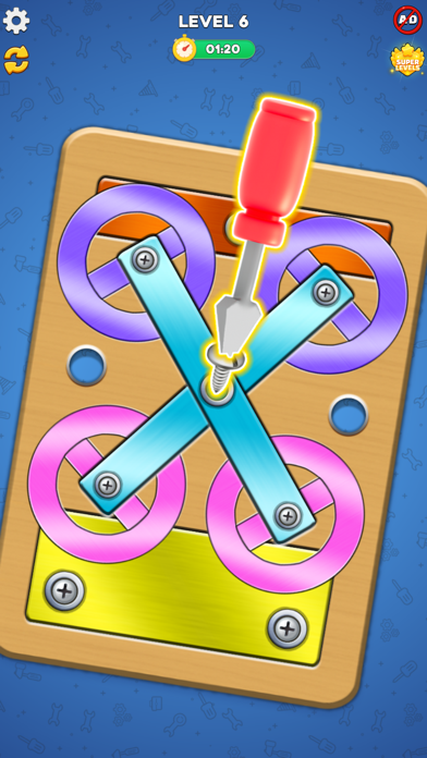 Wood Screw Master - Pin Puzzle Screenshot