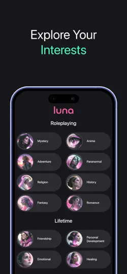 Luna - AI Friend iPhone Ekran Görüntüsü 2