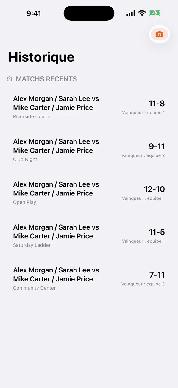 Screenshot #3 pour PicklePoint Scorekeeper