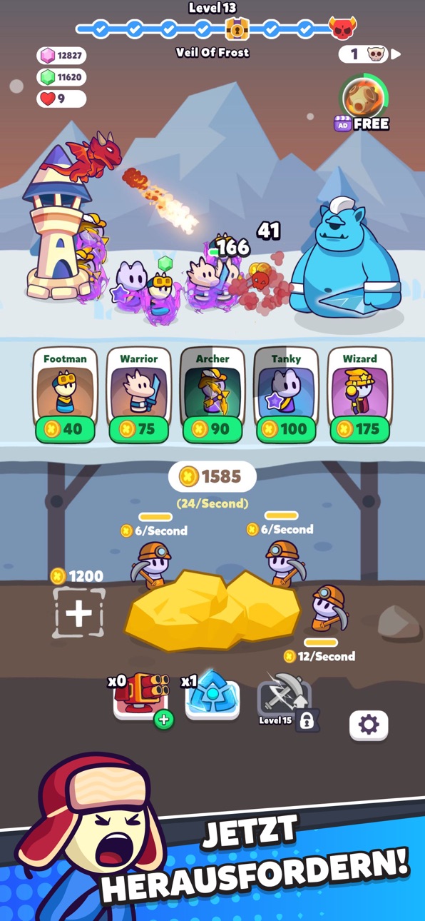 Miner Fighters ! Hack screenshot 1 - iOS game interface