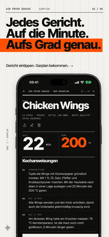 Air Fryer Genius Garzeiten screenshot 1 of 5