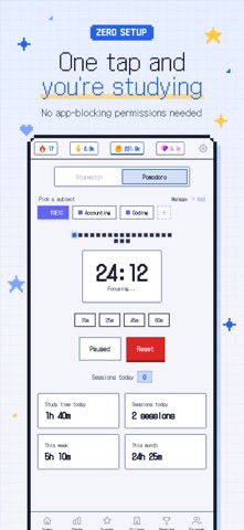 GRIT - Study Timer & Village Screenshot 2 of 5