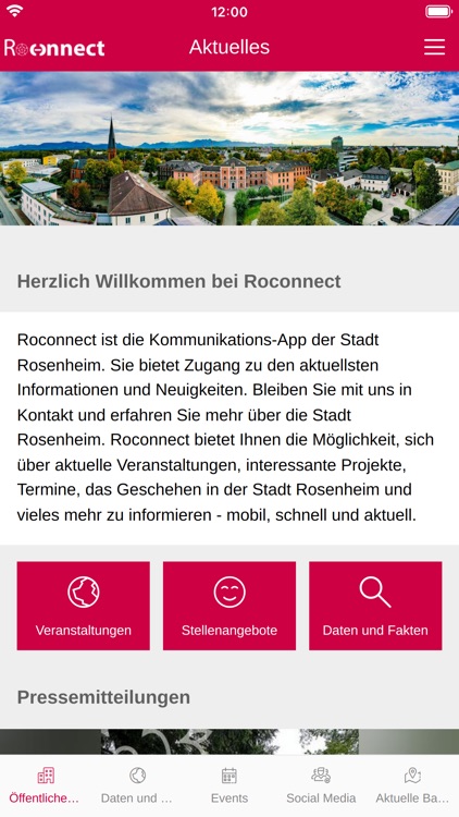 Roconnect der Stadt Rosenheim