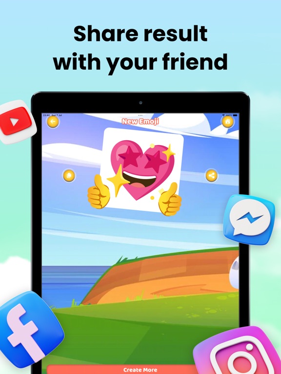 AI Emojis: Generate Emoji iPad screenshot 6 - Graphics & Design app