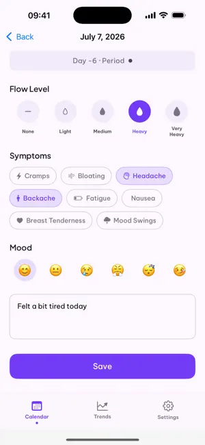 Flow - Period Tracker screenshot 4
