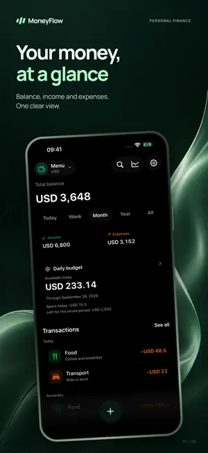 MoneyFlow: Budget Tracker screenshot 1