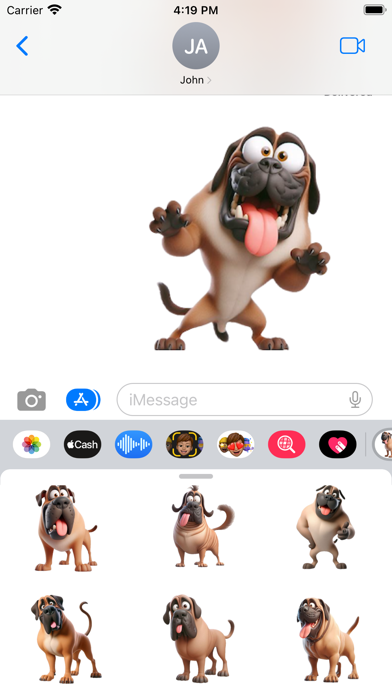 Goofy Mastiff Stickers Screenshot