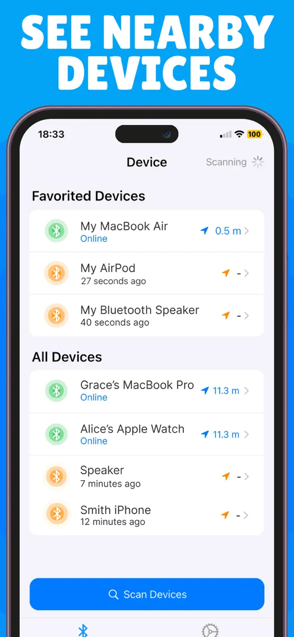 Screenshot #2 pour Bluetooth Device Finder: Track