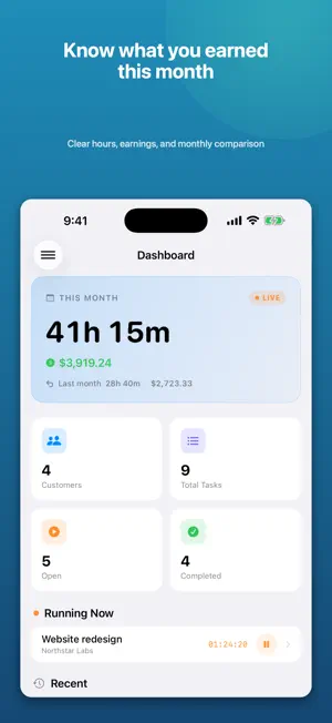 TaskHunter – Time Tracker screenshot 2