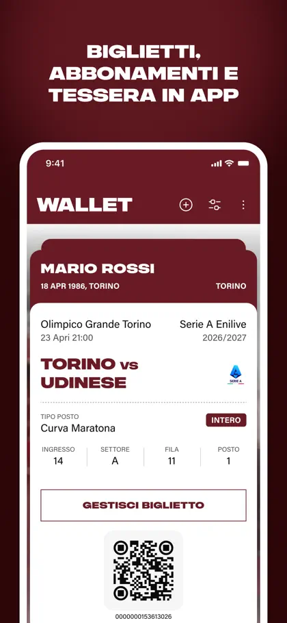 Capture d'écran 4 sur 5 de TORINO FC - TICKETS