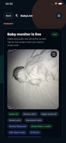 BabyLive screenshot